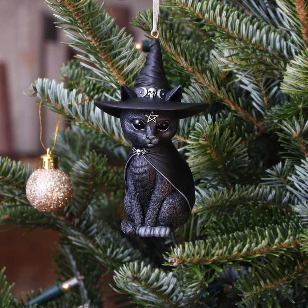 Nemesis Now - Purrah Hanging Ornament Christmas bauble - Black